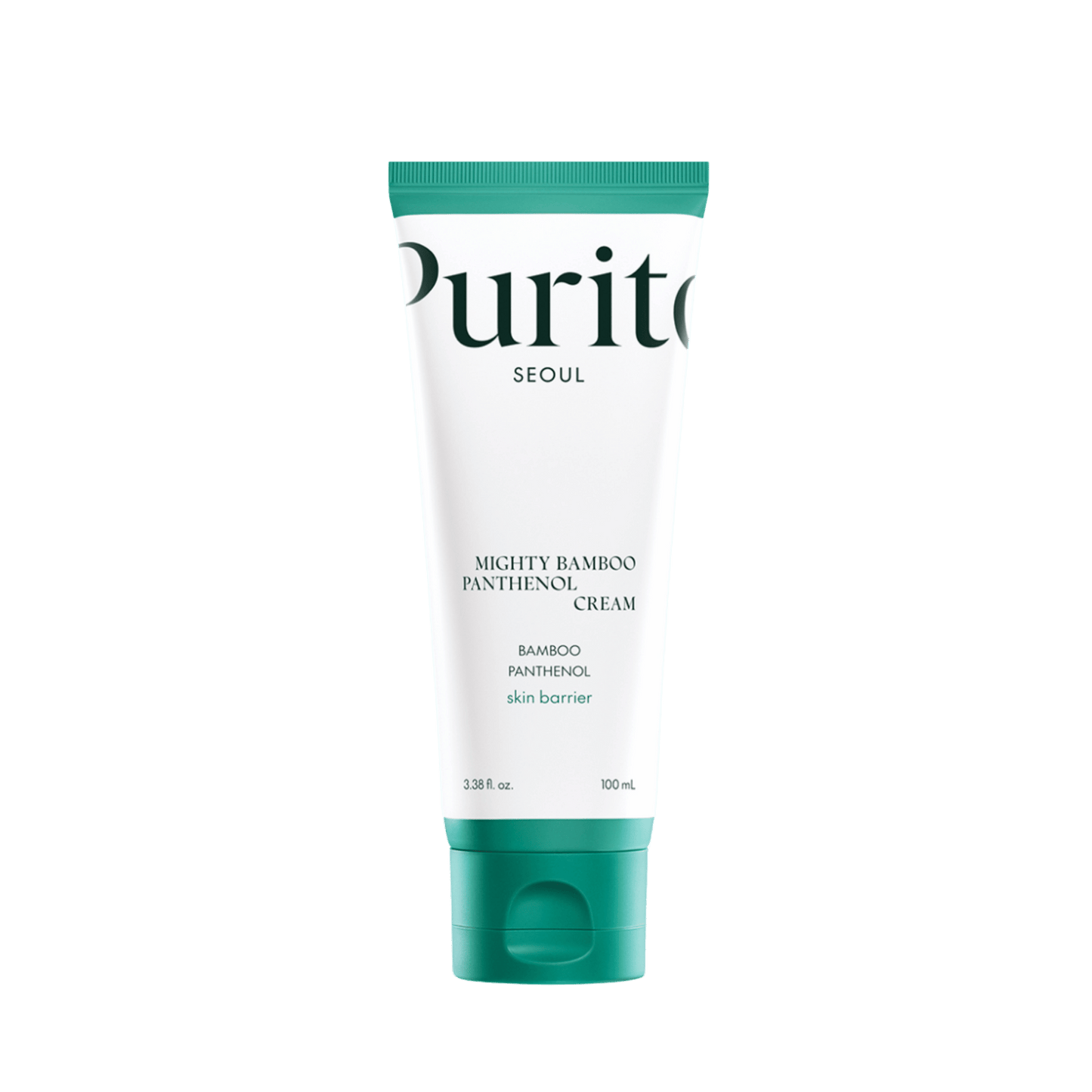 Purito Seoul Mighty Bamboo Panthenol Cream (100ml) β Hydrating and soothing face cream enriched with bamboo extract and panthenol to strengthen skin barrier and lock in long-lasting moisture β Available at Skinstash.pk