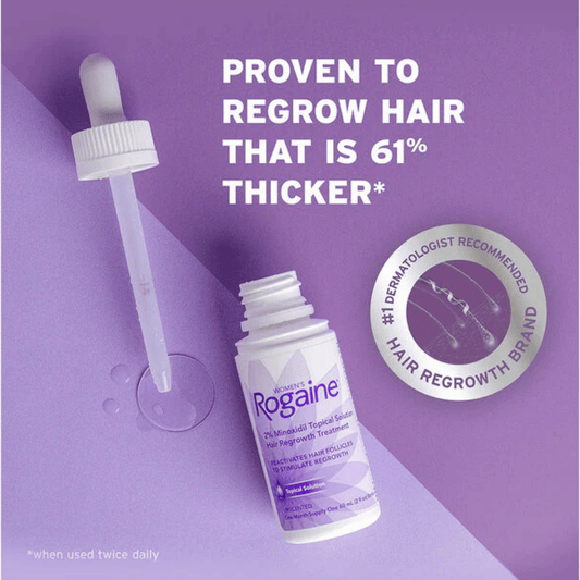 Rogaine Women's 2% Minoxidil Topical Solution Hair Regrowth Treatment (3x60ml)