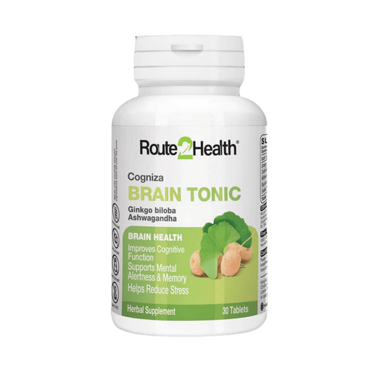 Route2Health Cogniza Brain Tonic (30 Tablets) – cognitive support supplement to boost memory, focus, and mental clarity at Skinstash.pk