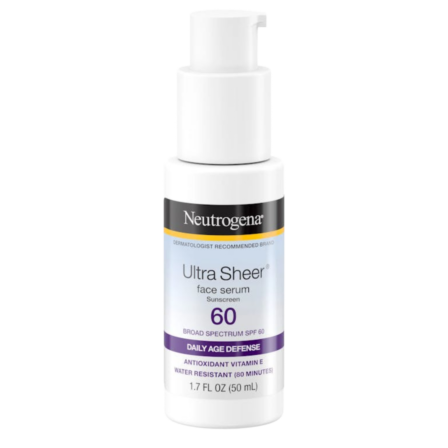 Neutrogena Ultra Sheer Moisturizing Face Serum Sunscreen SPF 60+ (50ml)