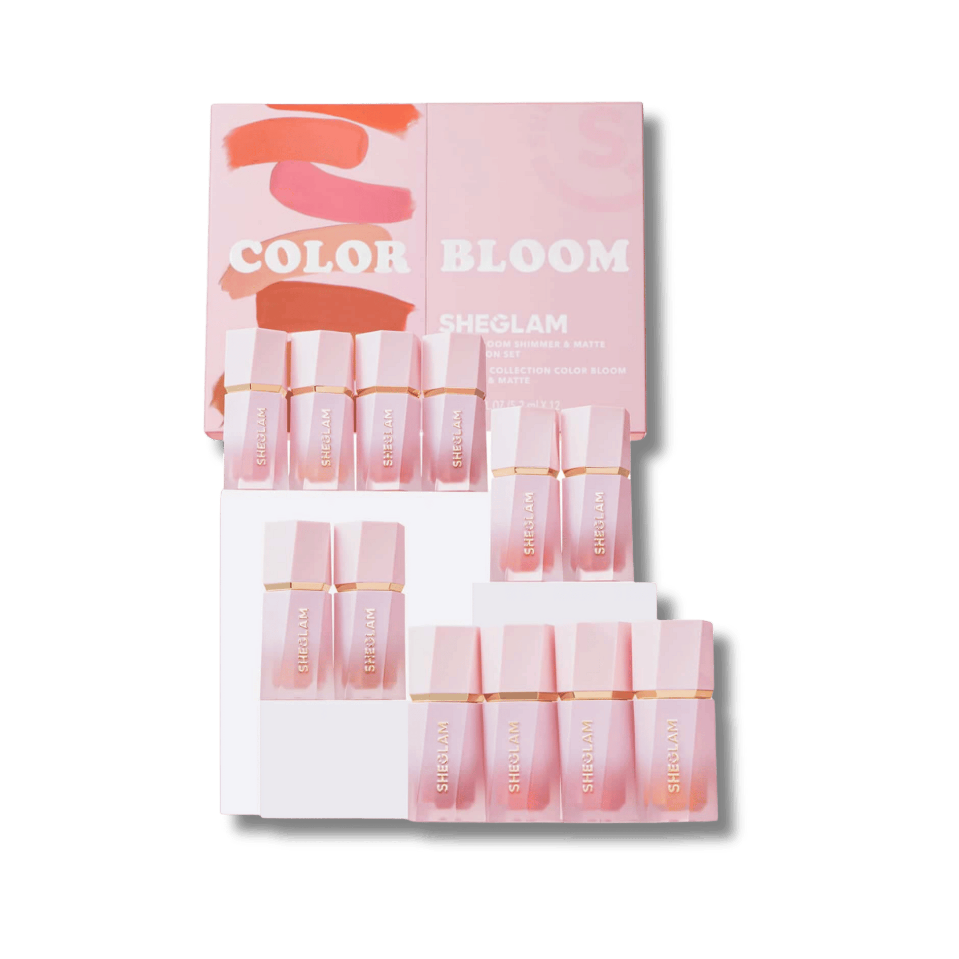 Available Sheglam Color Bloom Liquid Blush Shimmer & Matte Collection Set (5.2mlx12) In Pakistan!