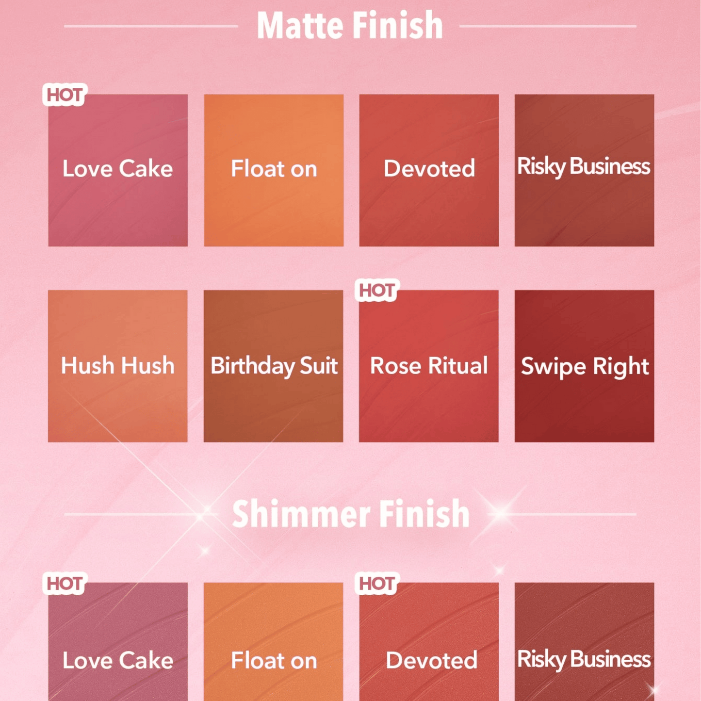 Sheglam Color Bloom Liquid Blush Shimmer & Matte Collection Set (5.2mlx12)