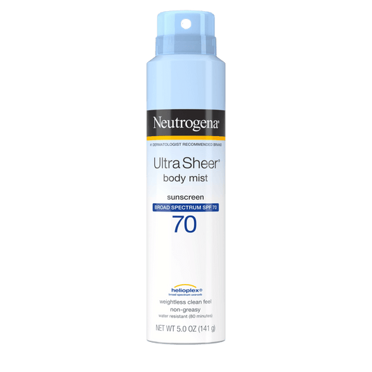 Neutrogena Ultra Sheer Sunscreen Spray SPF 70 141g – Lightweight, non-greasy sun protection with broad-spectrum coverage – Skinstash.pk