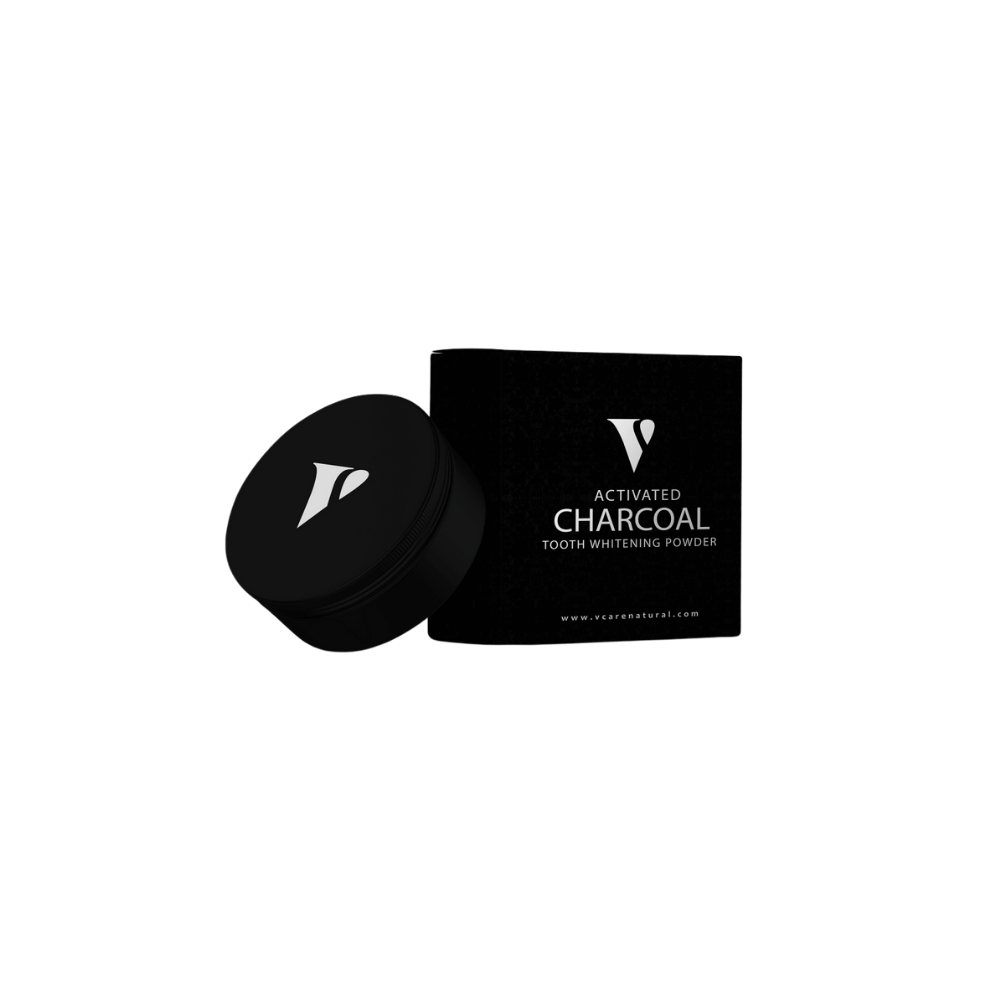 VCare Natural Tooth Whitening Powder (25gm) – Herbal teeth whitening solution for a brighter, healthier smile – Available now at Skinstash.pk
