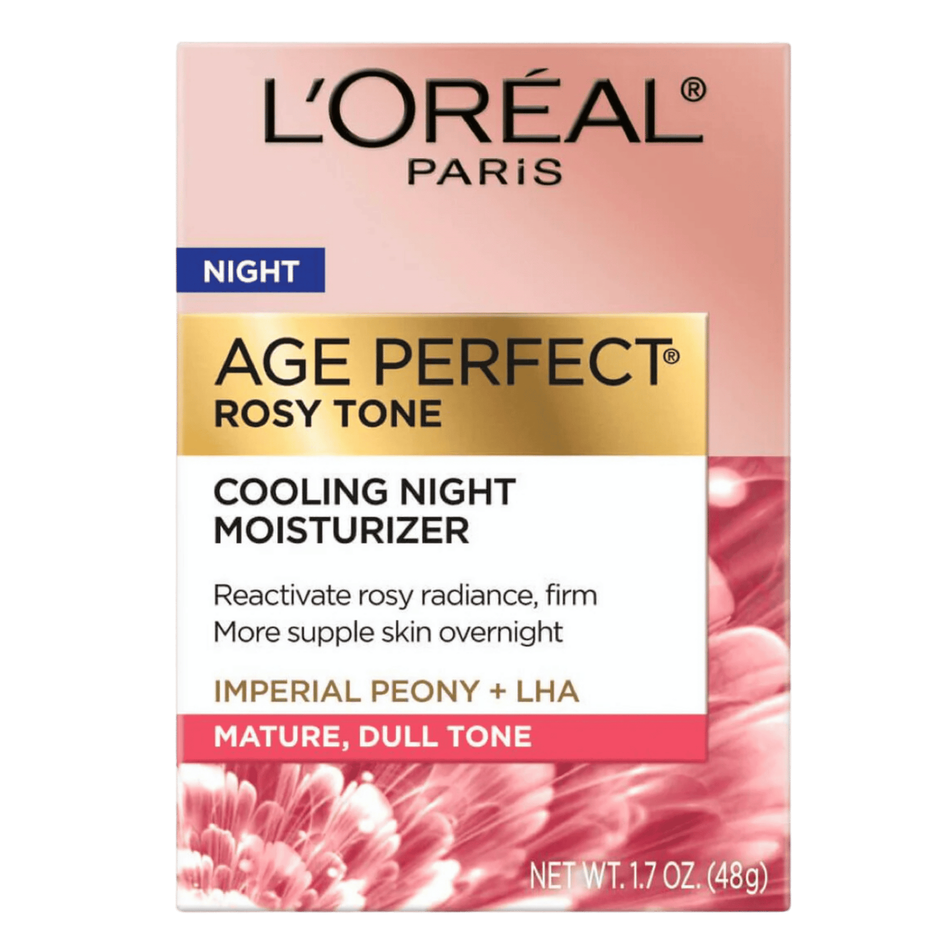 L'Oreal Paris Age Perfect Rosy Tone Night Cream - Refreshing Moisturizer for Even Skin Tone in Pakistan