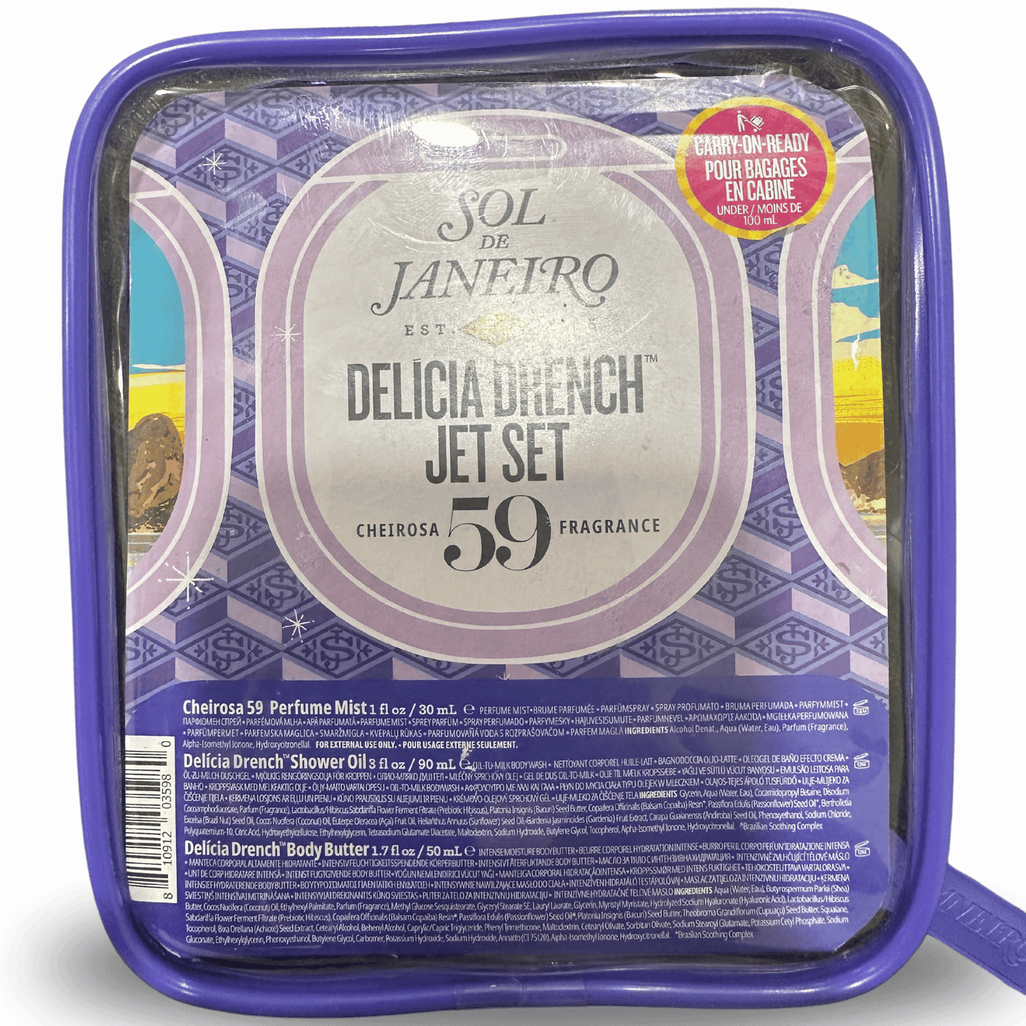 Sol De Janeiro Delicia Drench Jet Set - Ultimate Hydration Travel Set Available in Pakistan