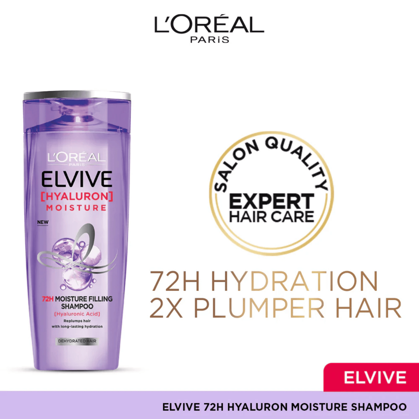 L'Oreal Paris Elvive Hyaluron Moisture 72H Moisture Filling Shampoo