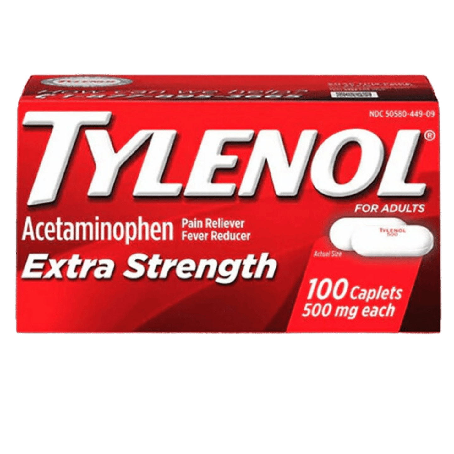 Tylenol Extra Strength 100 Caplets (500mg)