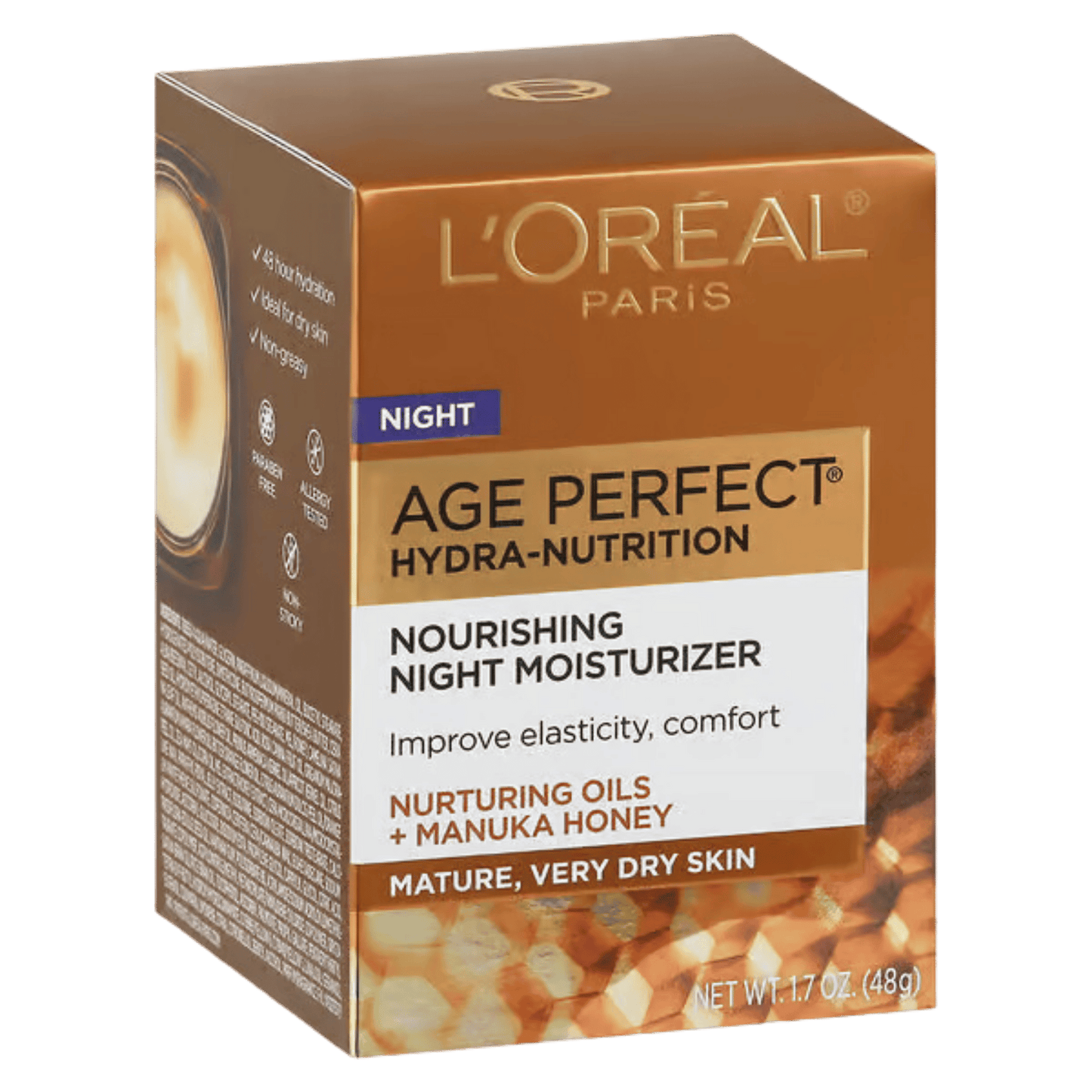 L'Oreal Paris Age Perfect Hydra Nutrition Ultra Nourishing Night Moisturizer (48g)