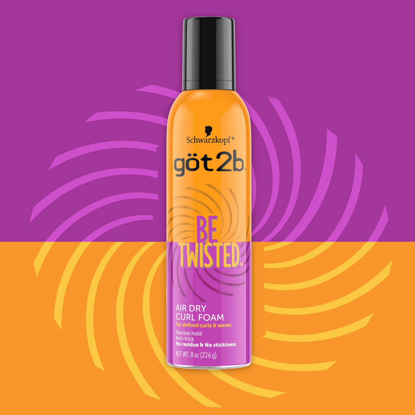 Schwarzkopf Got2b Curl Foam Be Twisted 226g for voluminous curls in Pakistan