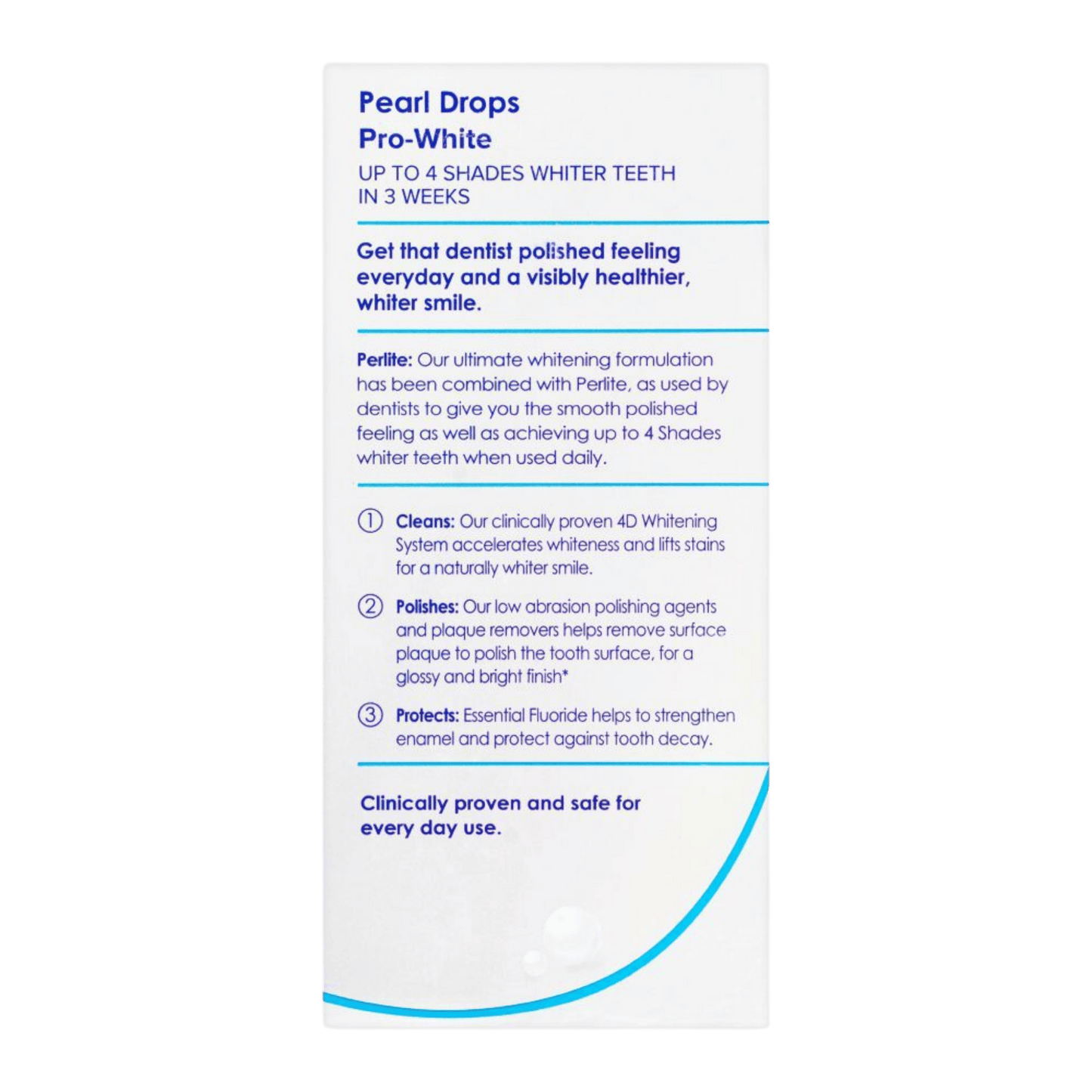 Pearl Drops Daily Whitening Pro-White Toothpaste, (50ml)