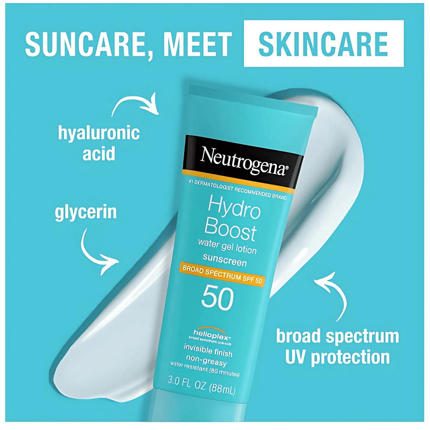 Neutrogena Hydro Boost Water Gel Lotion Sunscreen Spf 50 (88ml)