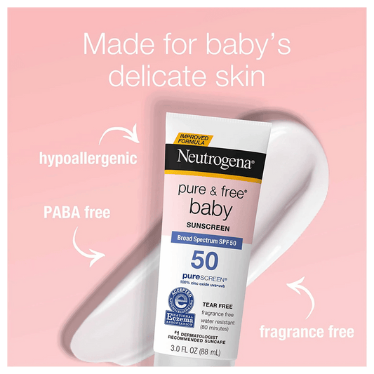 Neutrogena Pure & Free Baby Sunscreen Lotion Broad Spectrum SPF 50 (88ml)
