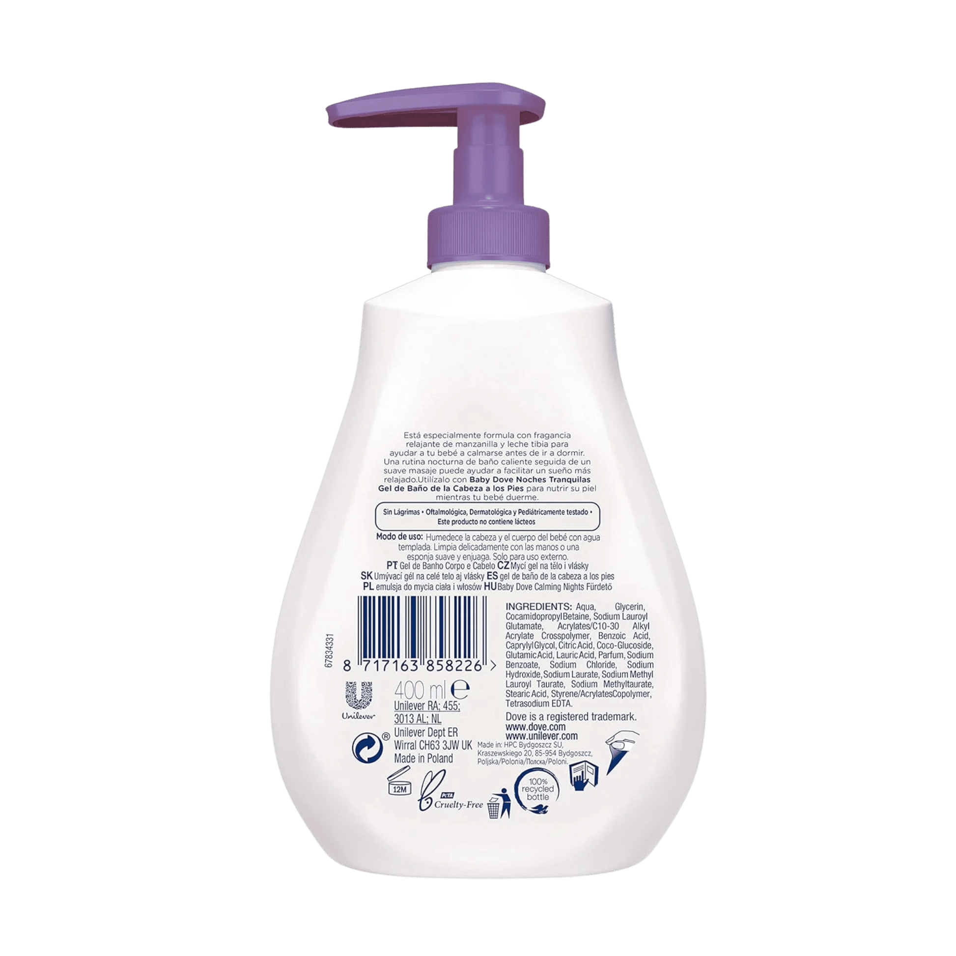 Dove Baby Sensitive Skin Care Night Time Wash pk