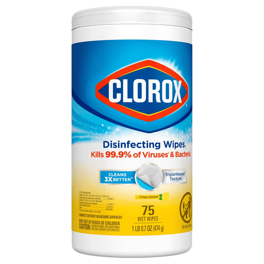 Clorox Disinfecting Wipes Crisp Lemon Powerful Cleaning Wipes Available in Pakistan