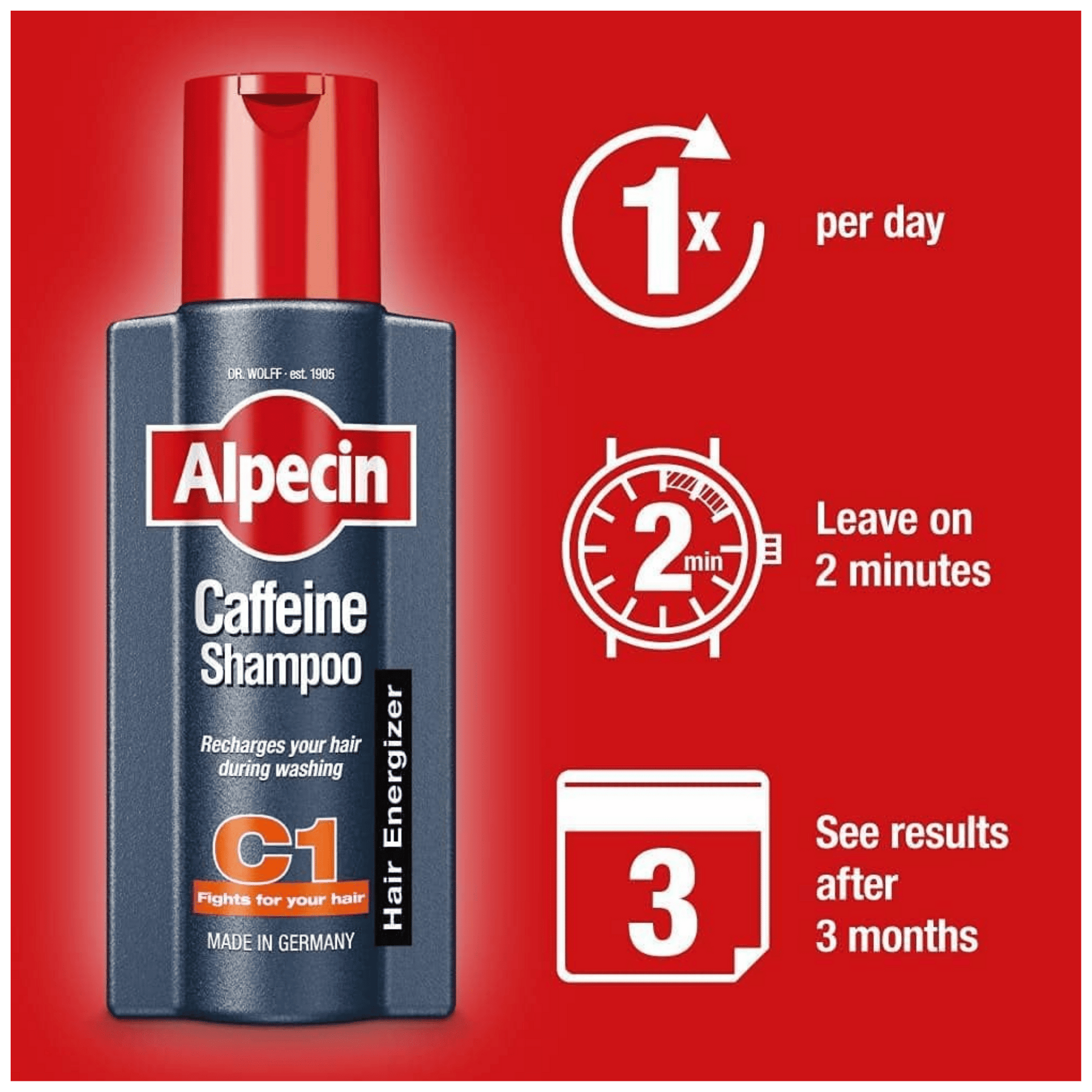 Alpecin Caffeine Shampoo C1 Strengthening Hair Shampoo Available in Pakistan