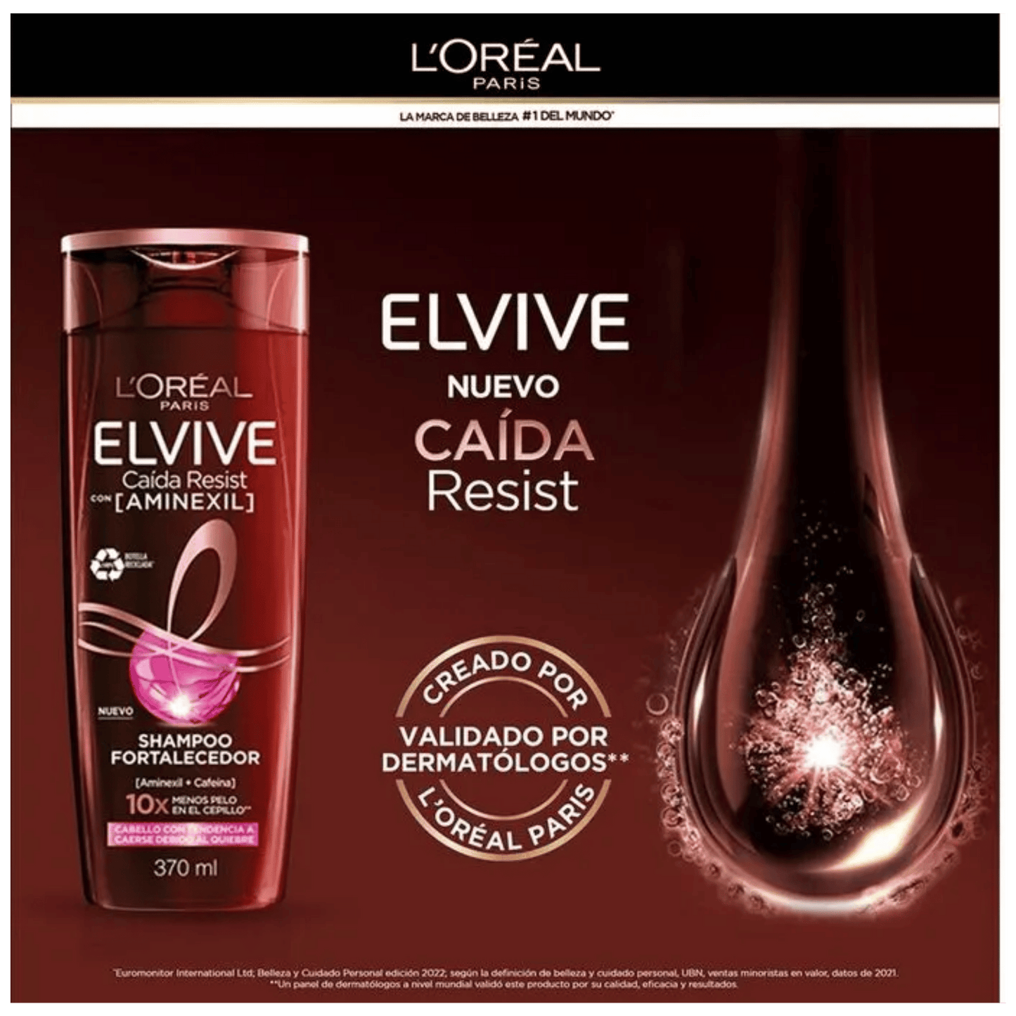 L’Oreal Paris Elvive Fortalecedor Shampoo (370ml)