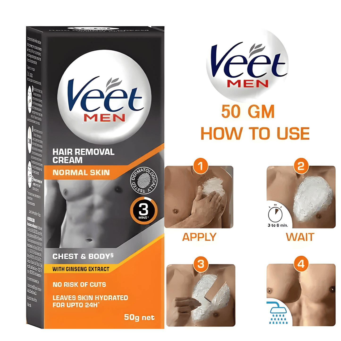 Veet Hair Removal Cream for Men’s Body and Chest