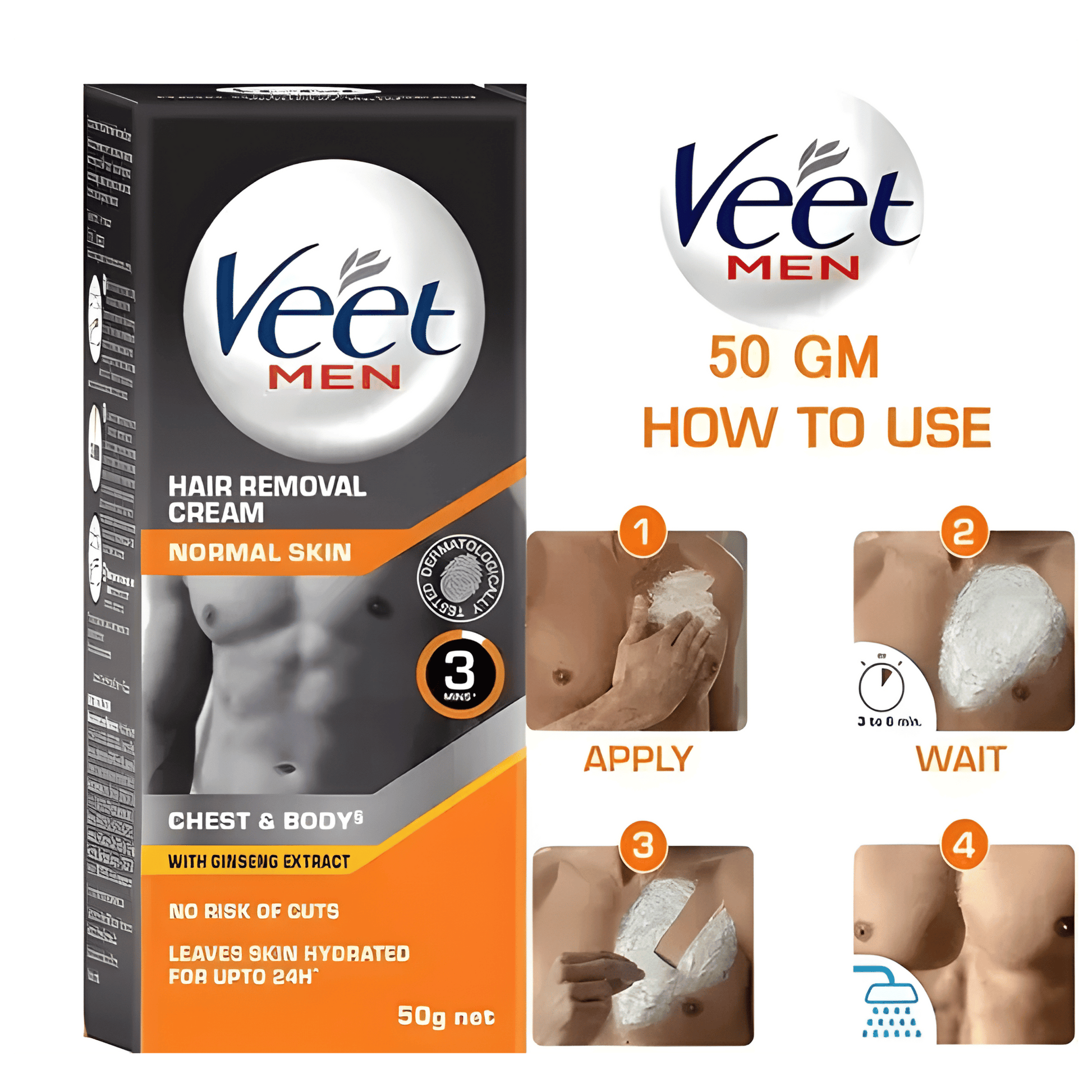 Veet Hair Removal Cream for Men’s Body and Chest