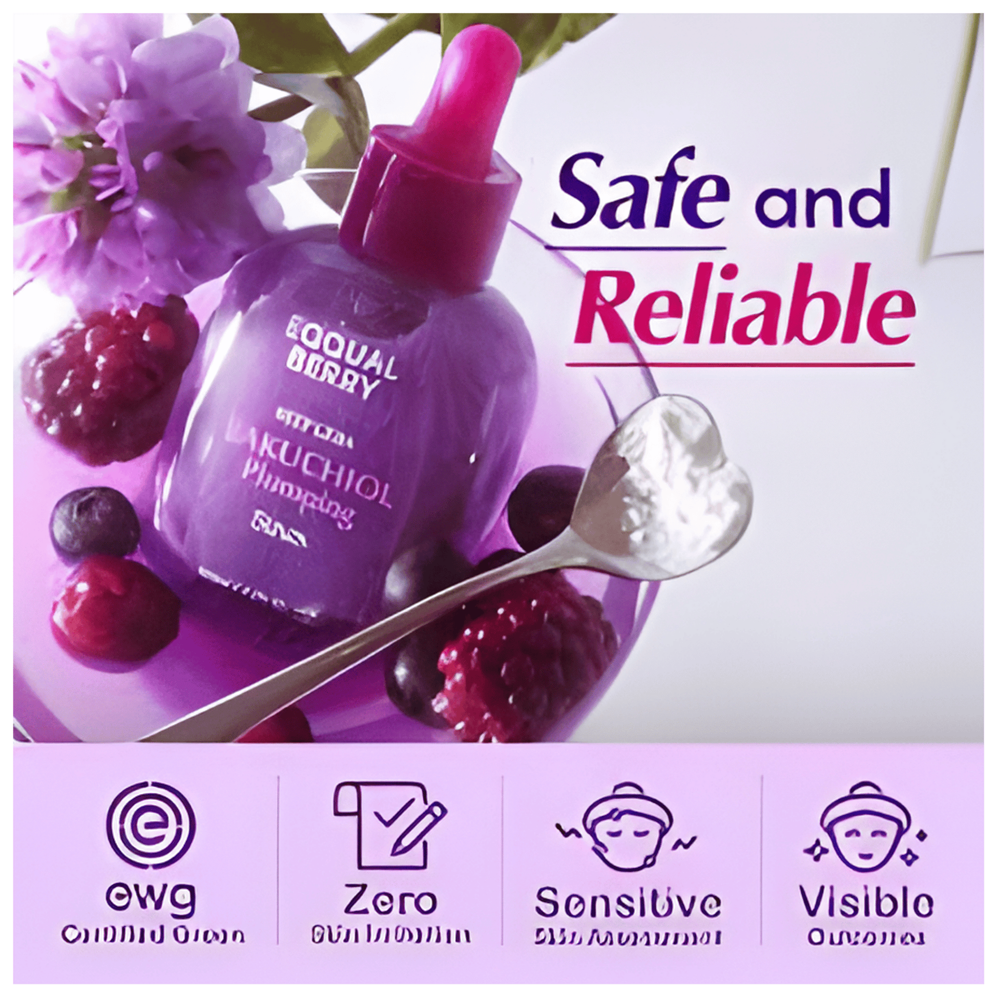 Eqqualberry Bakuchiol Plumping Serum Nourishing Skincare Serum Available in Pakistan