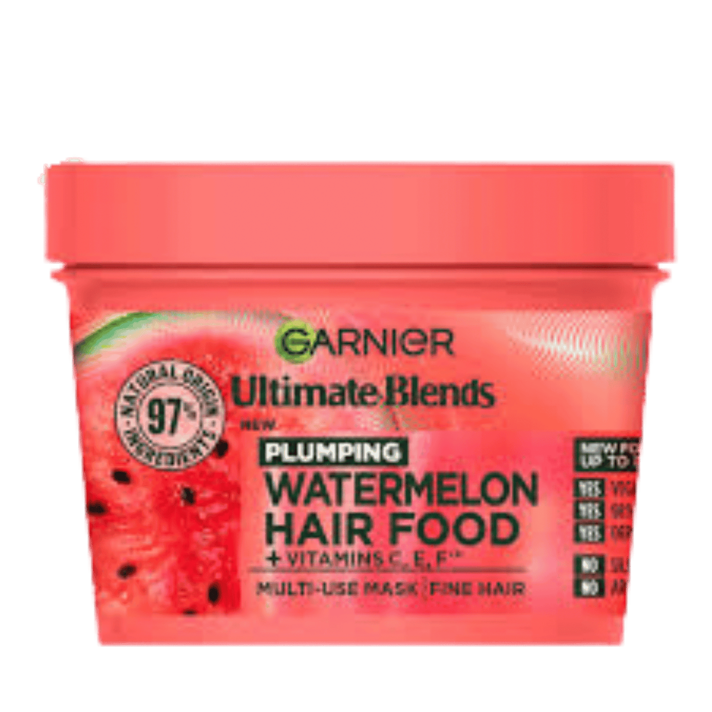 Garnier Ultimate Blends Plumping Hair Food Watermelon Hair Mask (390ml)