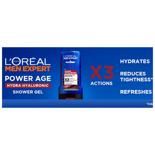 L'Oreal Men Expert Hydra Hyaluronic Shower Gel (300ml)