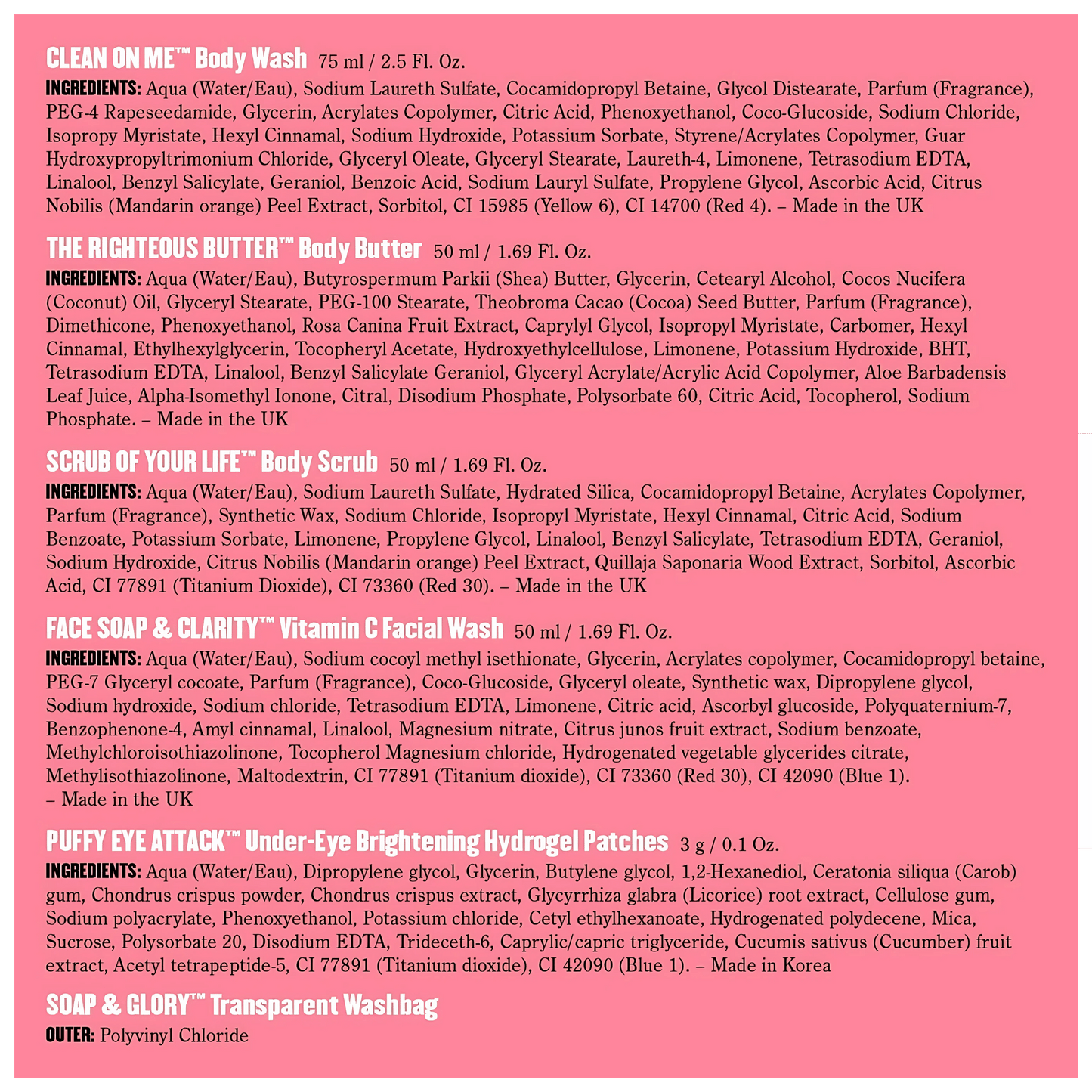 Soap & Glory Travel Brightly Gift Set (5 Piece)