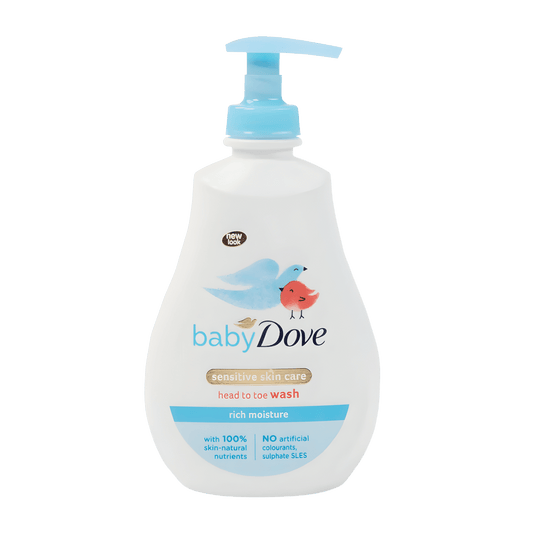 Dove Baby Rich Moisture Head To Toe Wash Gentle baby body wash available in Pakistan