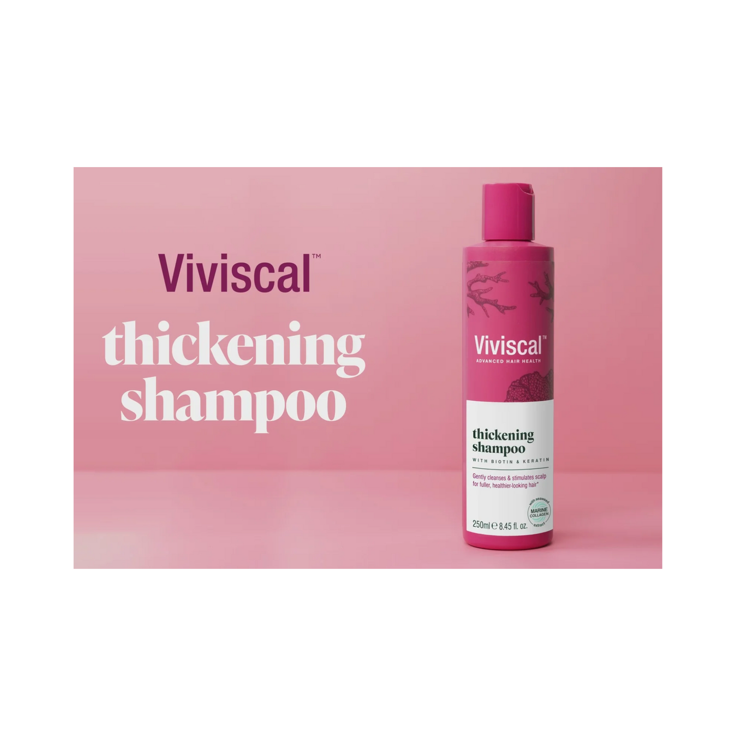 Viviscal thickening shampoo bottle available at skintash.pk
