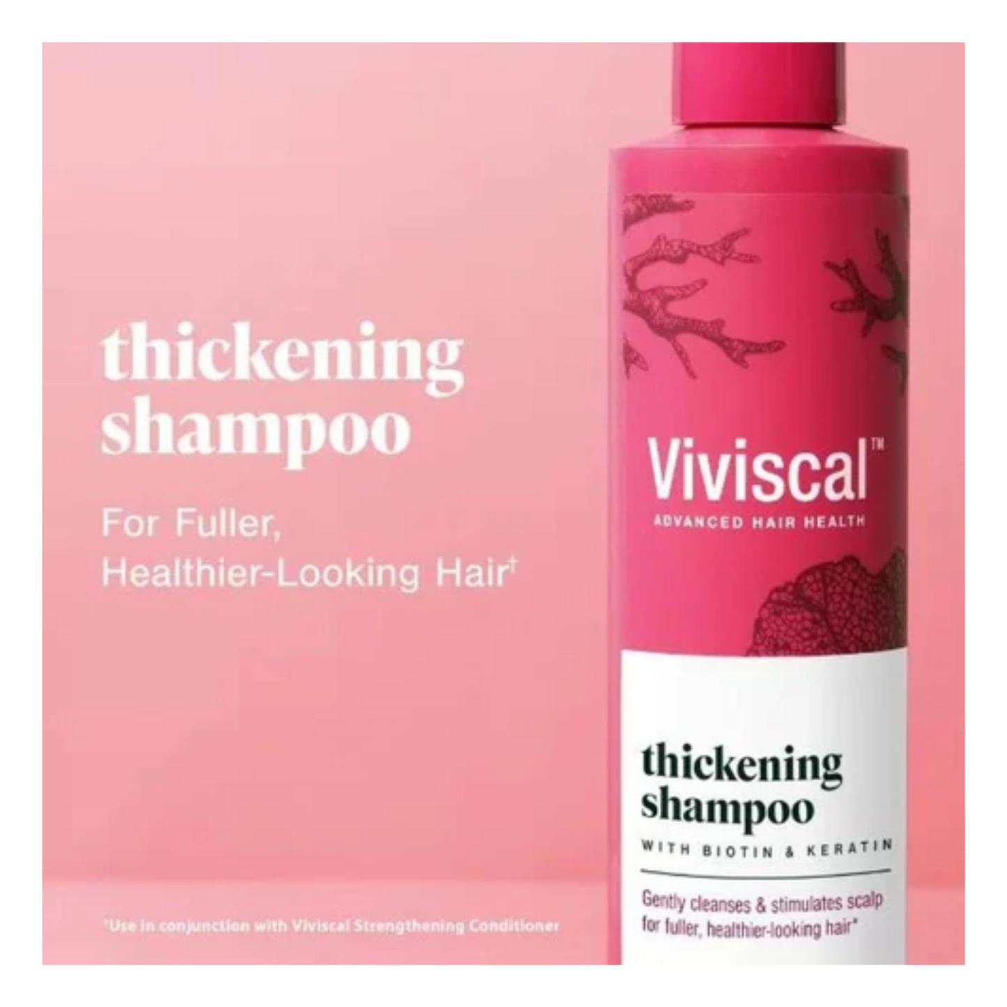 Viviscal thickening shampoo bottle available at skintash.pk