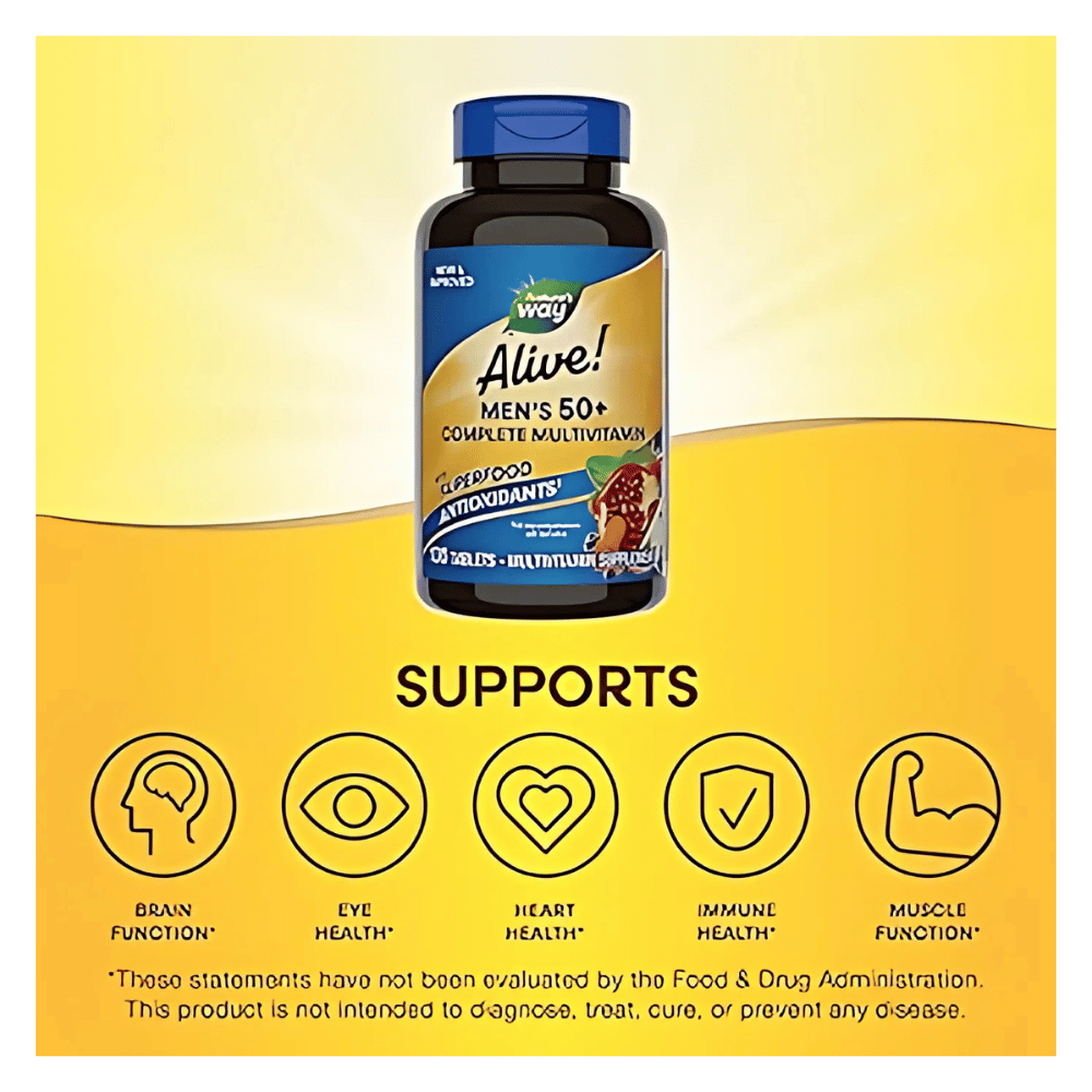 Alive! Men's Multivitamin by Nature's Way – 50 Tablets