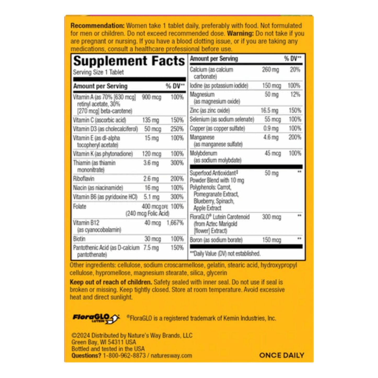 Nature's Way Alive! Women's 50+ Complete Multivitamin (50Tab)