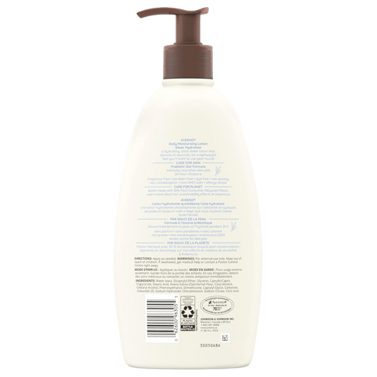 Buy Aveeno Daily Moisturizing Lotion Sheer Hydration