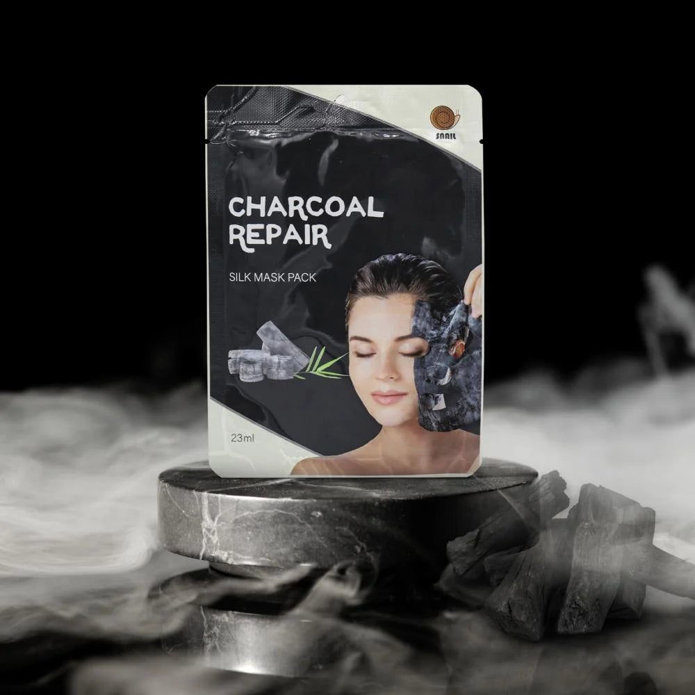Snail Charcoal Repair Silk Mask Pack (23ml)
