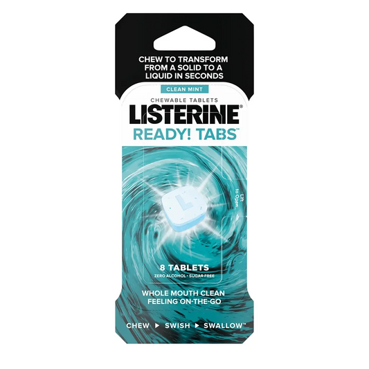 Listerine Ready! Tabs Chewable Tablets with Clean Mint Flavor (8ct)
