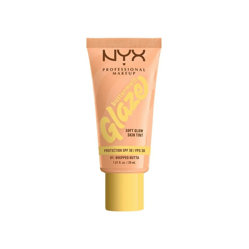 Nyx Professional Makeup Buttermelt Glaze Tint Cashew Butta (30ml) available at skinstash.pk