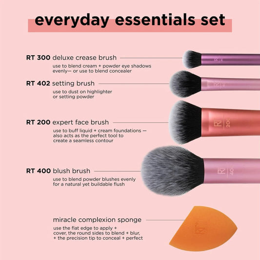 Real Techniques Everyday Essentials 5 Pcs Set
