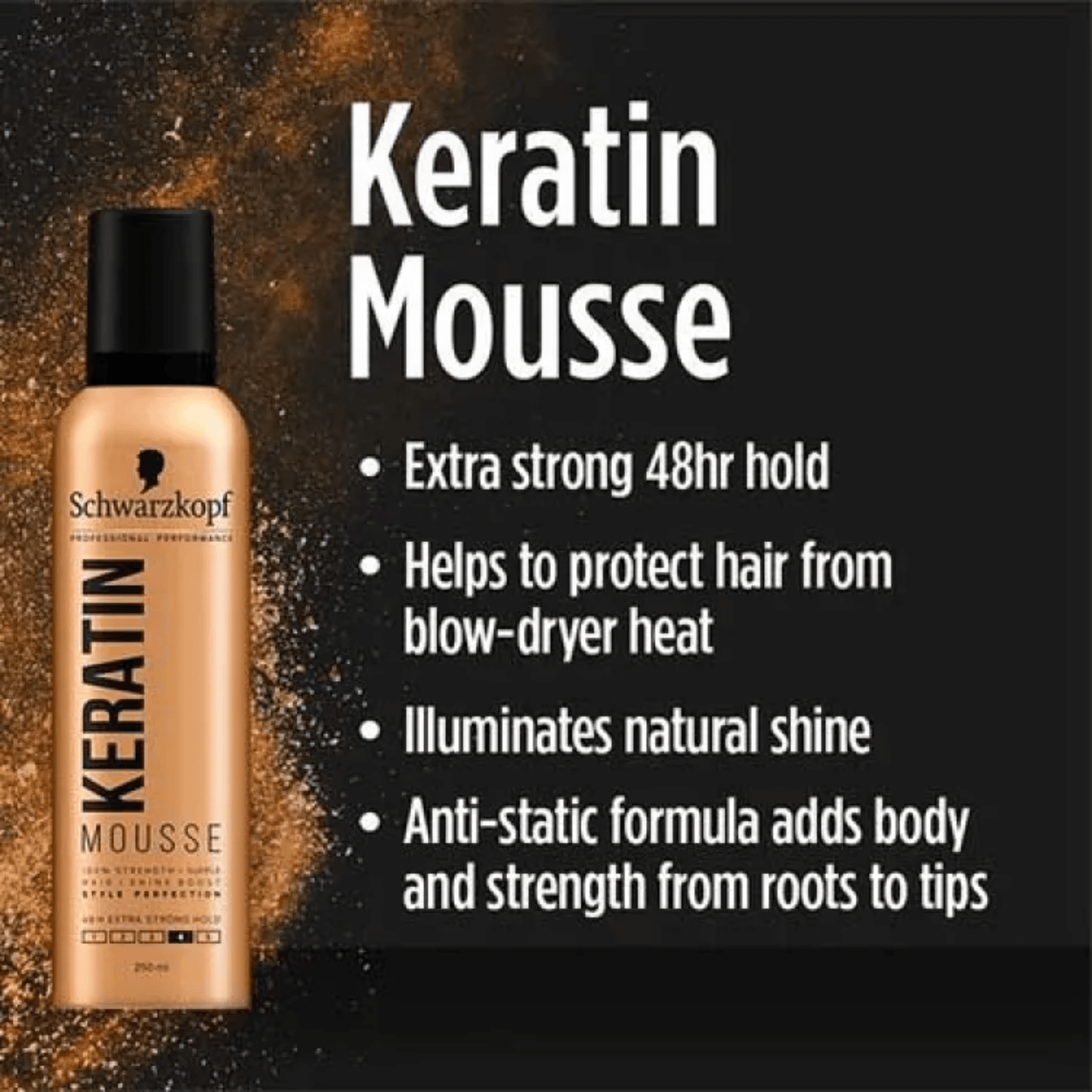 Schwarzkopf Keratin Mousse (250 ml)