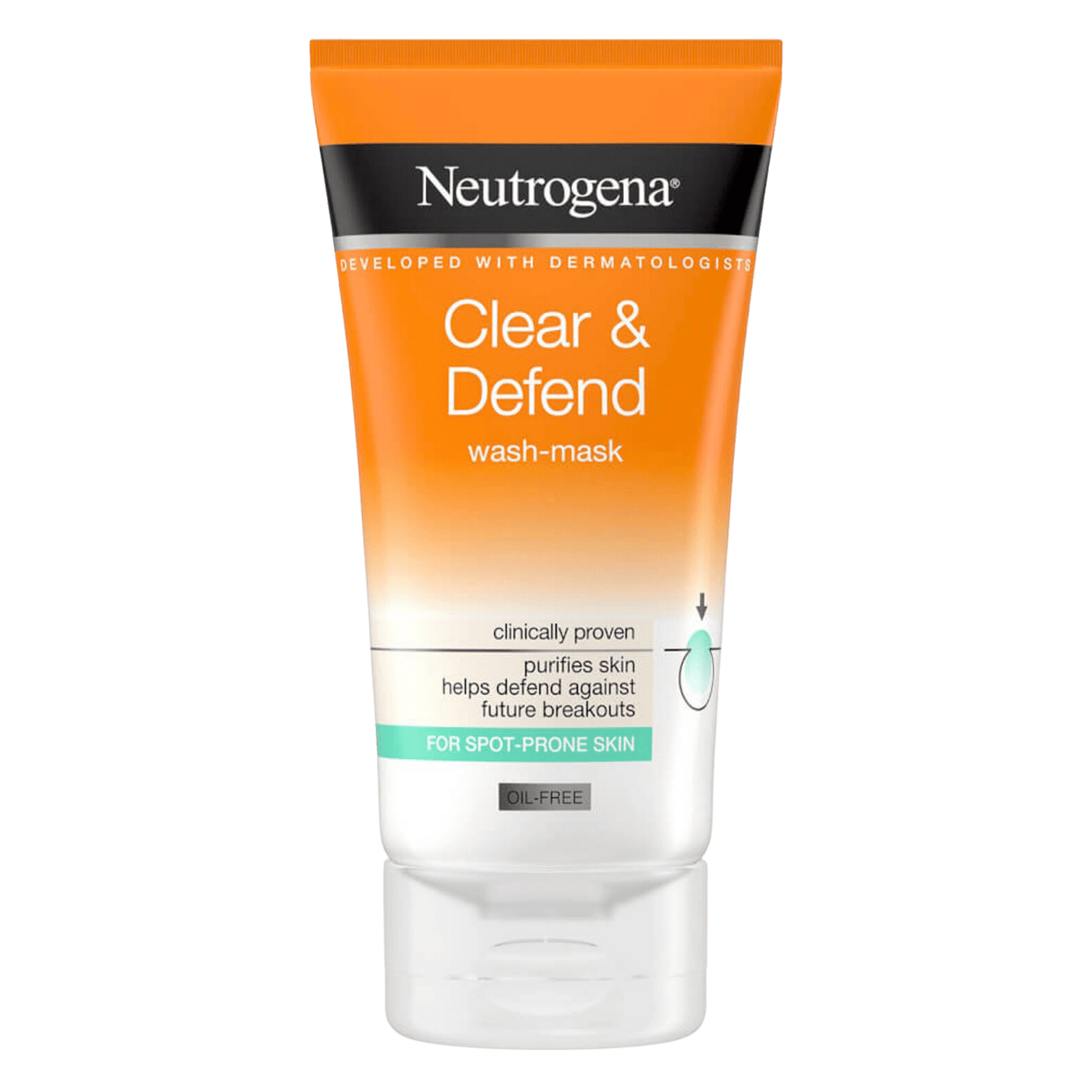 neutrogena clear & defend wash mask