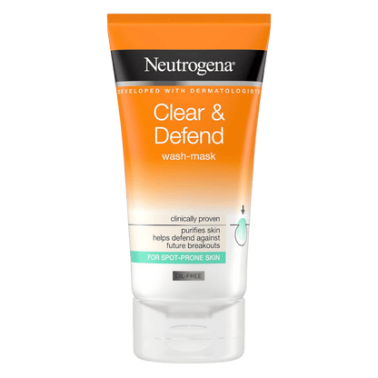 neutrogena clear & defend wash mask
