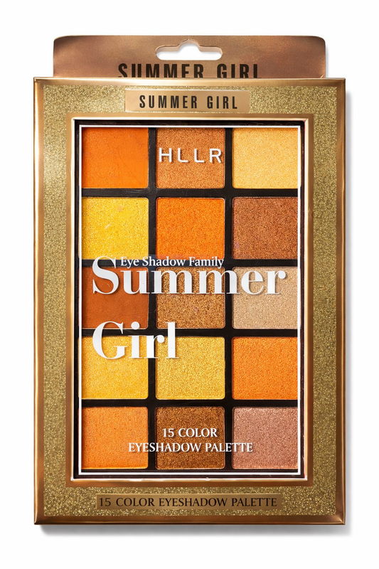 Hllr Summer Girl Eye Shadow Family 15 Colour Eye Shadow Palette