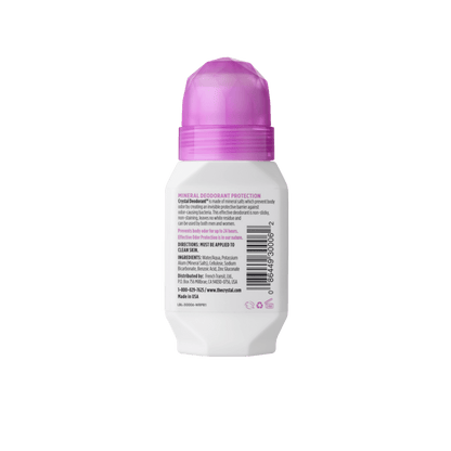 ImportedCrystal, Mineral Deodorant Roll-on Unscented, 