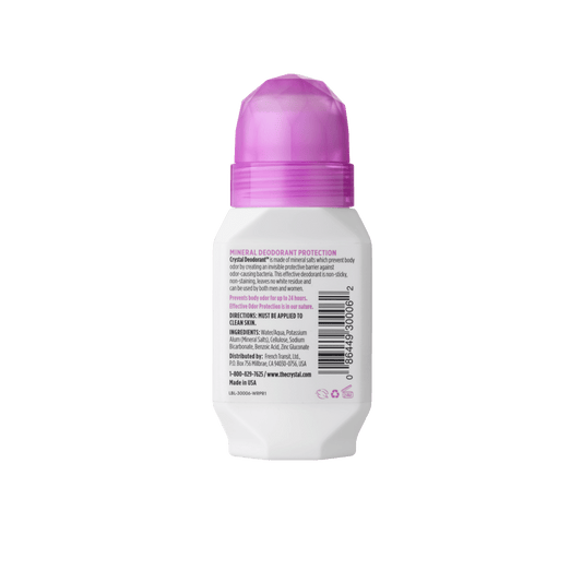 ImportedCrystal, Mineral Deodorant Roll-on Unscented, 