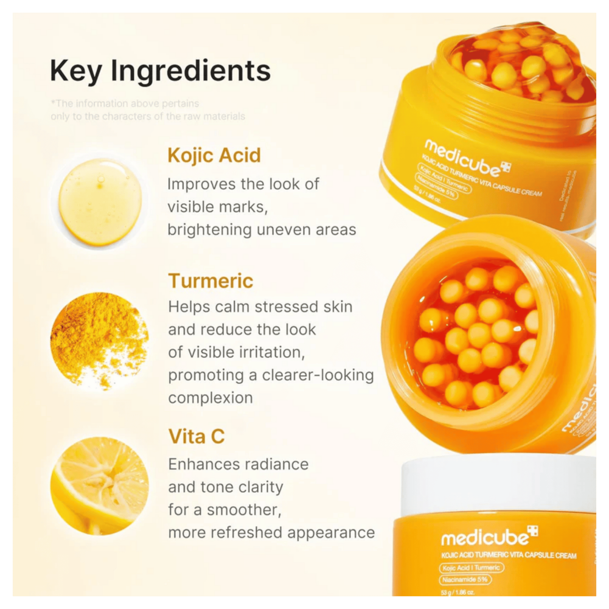 Medicube Kojic Acid Turmeric Vita Capsule Cream 