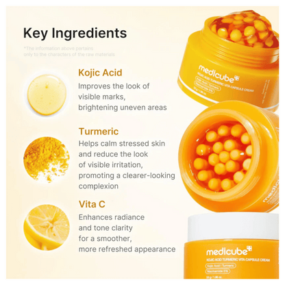 Medicube Kojic Acid Turmeric Vita Capsule Cream 