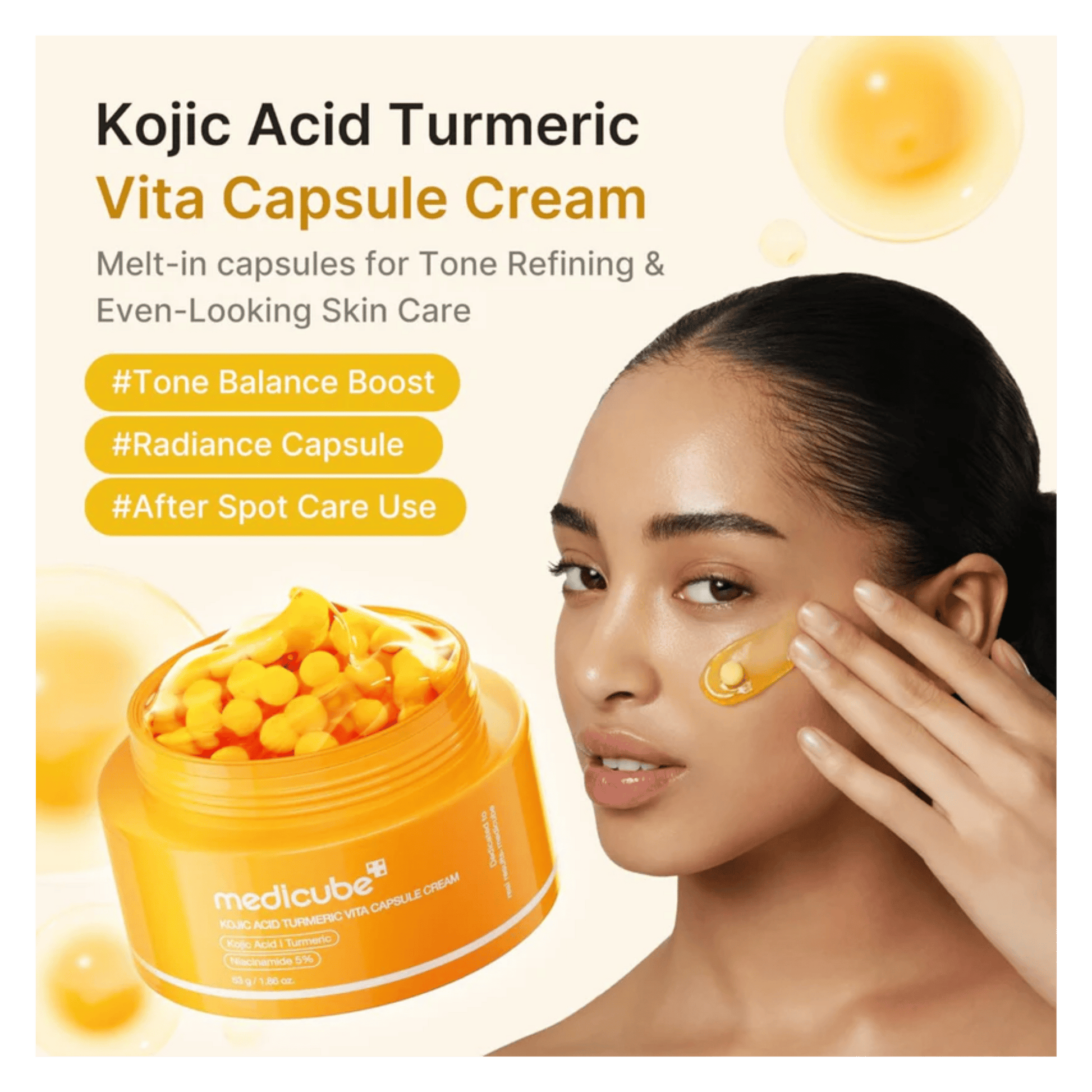 Medicube Kojic Acid Turmeric Vita Capsule Cream 