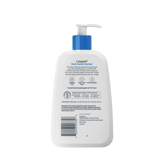 Cetaphil Daily Facial Cleanser for Normal to Oily Skin (237ml)