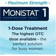 Monistat 1-Day treatment kit designed for fast yeast infection relief
