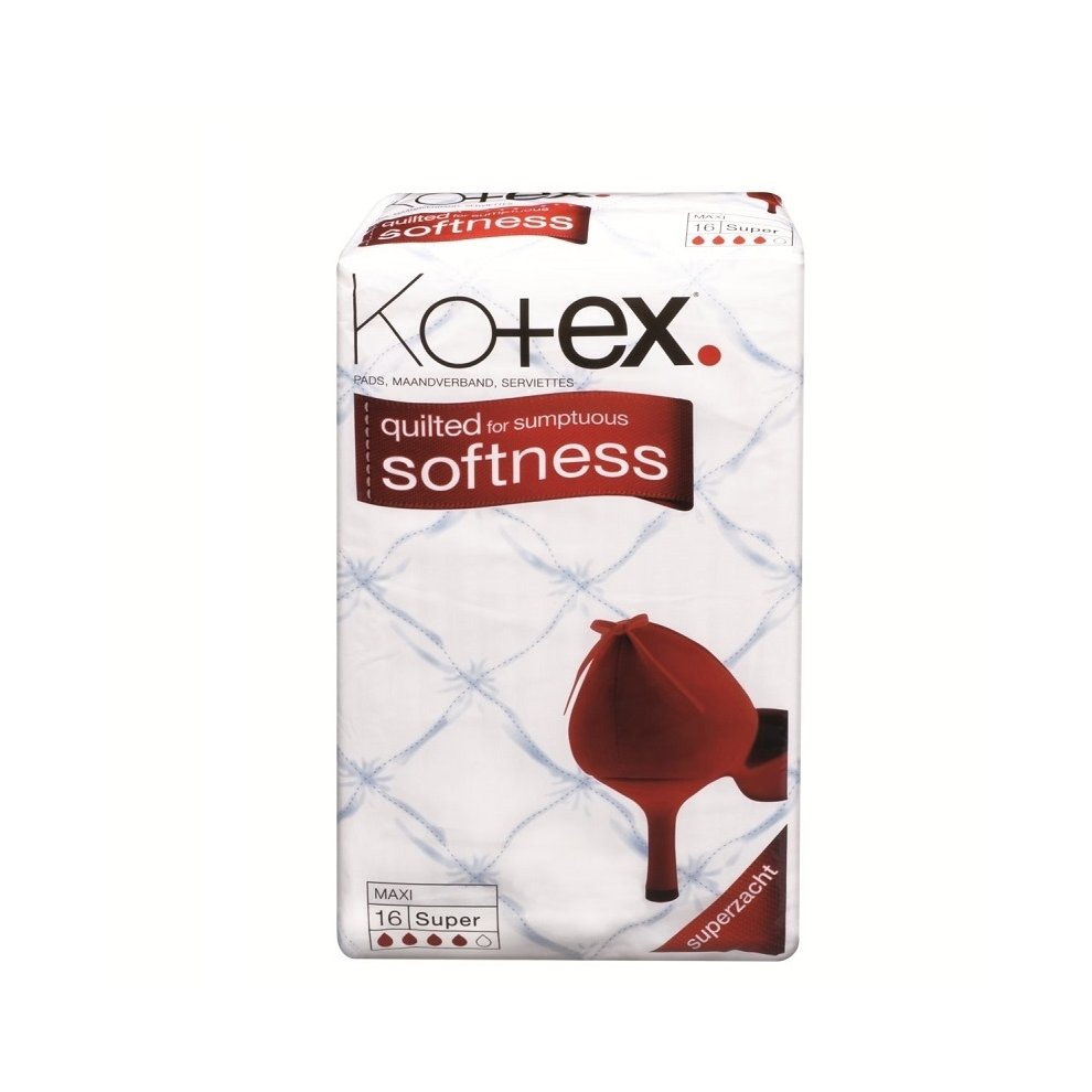 Kortex Skin Kotex Maxi Super Pads 16 pcs for Comfortable, Reliable Protection ...