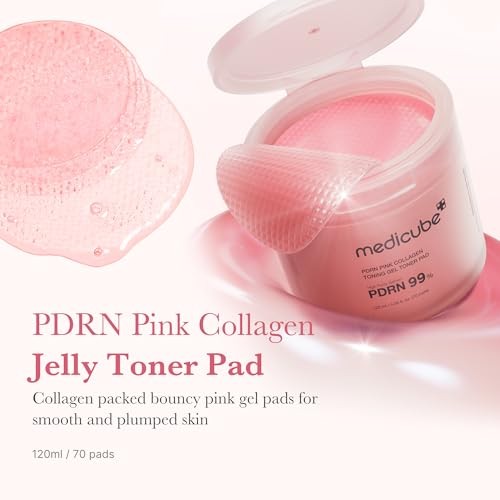 Medicube PDRN Pink Collagen Toning Gel Toner Pad (120ml/70pads)